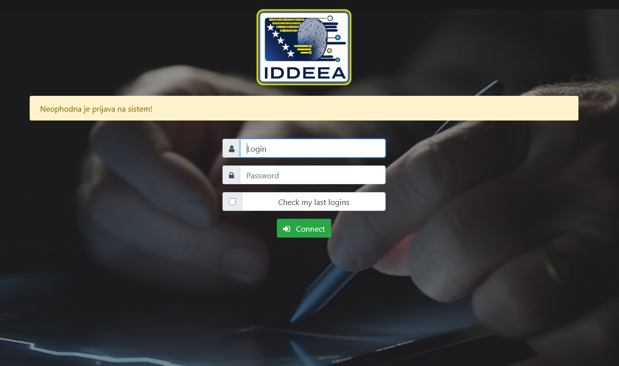 Prijava putem IDDEEA